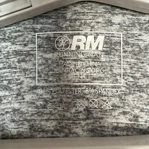 RM RUNNING MAN SCOOBY DOO RUN JACKET MEN'S SIZE "L" ZIP GREY ATHLETIC WEAR - Picture 2 of 11